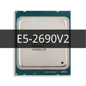 โปรเซสเซอร์ Xeon E5-2690v2 E5 2690v2 E5 2690 V2 3.0 GHz,โปรเซสเซอร์ CPU ยี่สิบเธรด Ten-Core 25M 130W LGA 2011