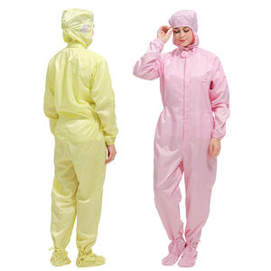 Combinaison sûre de Cleanroom d'ESD de vêtement antistatique protégé de la poussière lavable pour le Cleanroom de l'industrie pharmaceutique ISO3 - Product Image 3