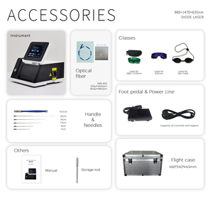 Máquina de Endolifting en Oferta, 3 longitudes de onda para estiramiento facial, lipólisis, eliminación de grasa y eliminación de venas varicosas, certificada por la CE - Product Image 5