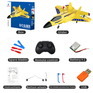 <span class=keywords><strong>Avion</strong></span> de chasse <span class=keywords><strong>RC</strong></span> HOSHI KF803 32.4G en mousse EPP F22, planeur à envergure fixe télécommandé, prêt à voler (RTF) pour l'extérieur, avec éclairage - Product Image 5