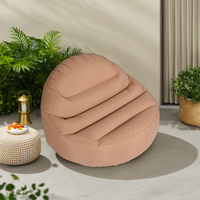 Canapé gonflable personnalisable au design moderne, une place, hauteur réglable, idéal pour chambre, hôtel, extérieur, école, parc - Ventes flash