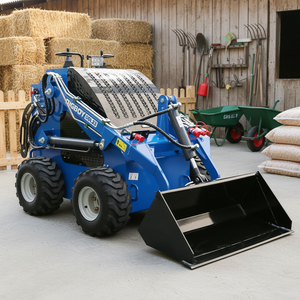 <span class=keywords><strong>Mini</strong></span>-chargeuse agricole sur pneus avec <span class=keywords><strong>godet</strong></span> 4-en-1 <span class=keywords><strong>pour</strong></span> travaux polyvalents à la ferme - Product Image 3