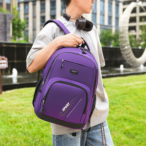 Cross-border Fashion Simple Computer Bag Men's All-match Casual Large Capacity Travel <b>Backpack</b> Practical Multi-layer <b>Backpack</b> - Product Image 2