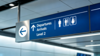 Signalisation numérique pour panneaux de signalisation de porte d'accès d'aéroport avec bandes LED pour hôpitaux et parkings