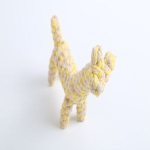 Giocattolo da Masticare per Cani in Corda di Cotone Resistente, Nodo Multifilo per Golden Retriever, Accessori per la Dentizione di Cani Maschi - Product Image 4