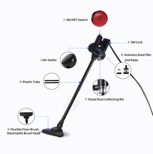 Aspirateur domestique filaire 500W/15Kpa <span class=keywords><strong>sans</strong></span> <span class=keywords><strong>sac</strong></span> pour tapis et sols - Product Image 4