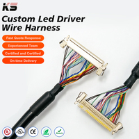 Kabel Adaptor Konverter Layar LCD LVDS 40 Pin ke 30 Pin Kustom, Kabel Tester, Papan Konektor Driver LED