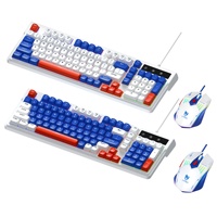 TF610 Gaming Keyboard Mouse Set Wired USB 3600 DPI Illuminated Backlit 98 Keys Ergonomic Design in Stock