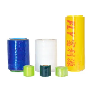 LLDPE pellicola trasparente involucro di plastica involucro di fabbrica prezzo all'ingrosso Pallet jumbo roll avvolgente pellicola estensibile