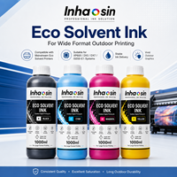 Encre éco-solvant 1L CMYK pour imprimeries Epson I3200 I1600 XP600 DX5 DX7 Impression de bannières