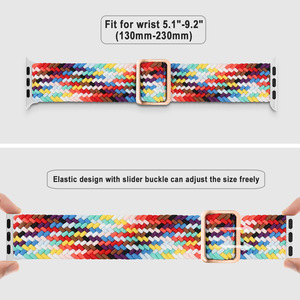Correa de Nailon Tejido para <span class=keywords><strong>Apple</strong></span> <span class=keywords><strong>Watch</strong></span> S10, 38mm/49mm, Cierre a Presión, Pulsera Moderna - Product Image 4