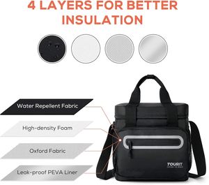 Sac à déjeuner isotherme de luxe, entièrement imperméable, avec compartiment isotherme amovible, multifonction, pour le lait maternel - échantillon gratuit - Product Image 4
