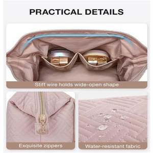 Sac à maquillage LILALILA 2023 en PVC tendance, grande capacité, résistant à l'usure, imperméable, fermeture éclair lisse pour femmes - Product Image 6