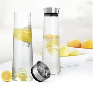 <span class=keywords><strong>Carafe</strong></span> de agua, regalo de Navidad, jarra de vidrio de borosilicato con tapa - Product Image 1