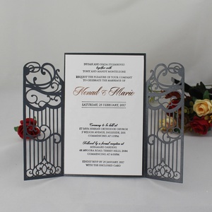 Doc Door <strong>Design</strong> Laser Cut Wedding <strong>Invitation</strong> <strong>Design</strong> De Marriage - Product Image 5