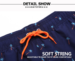 <strong>Dissolveable</strong> Boardshorts Double Swimming Men's <strong>Swim</strong> <strong>Trunks</strong> Quick Dry Beach Shorts With Zipper Pockets and Mesh Lining - Product Image 2