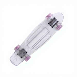 22 "Mini Cruiser trasparente <span class=keywords><strong>Skateboard</strong></span> con Led ruote leggere - Product Image 1