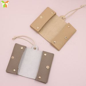 Porte-serviettes en cuir PU, étui de rangement pour papier facial, pochette pour les fournitures de voyage - Product Image 6