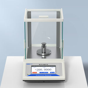 Balance de laboratoire numérique de haute précision 0.1mg avec alarme de surcharge de pare-brise tactile personnalisable OEM - Product Image 1