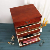 Organiseur de rangement en bois moderne et élégant à bas prix et de haute qualité, 3 tiroirs, multifonctionnel, gain de place, salon