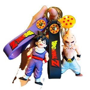 Vente en gros Porte-clés Anime <span class=keywords><strong>Dragon</strong></span> Mignon Boule Porte-clés Caoutchouc Mignon Porte-clés en silicone - Product Image 3