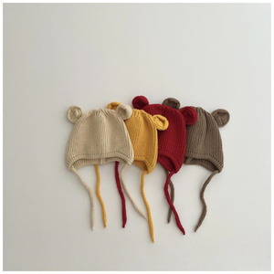 Gorro de Punto para Niños, Gorro Cálido para Cubrir las Orejas <span class=keywords><strong>en</strong></span> Otoño e Invierno, Gorro de Lana para Niños, Niñas y Bebés con Adorables Orejas Pequeñas - Product Image 4