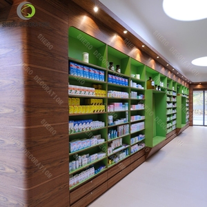 Conception de magasin de pharmacie, comptoir d'exposition personnalisé pour pharmacie, étagères de pharmacie, vitrine en bois pour pharmacie. - Product Image 5
