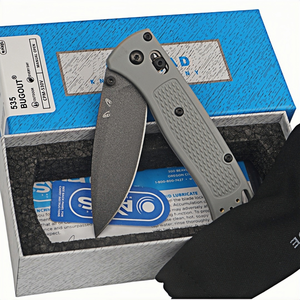 Coltello Pieghevole BUGOUT 535 in Acciaio CPM-S30V, Punta a Lancia, per Campeggio e Attività all'Aperto, Manico in Nylon, Apertura con Pomello, Grado Industriale - Product Image 2