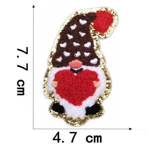 Parches de Chenilla Personalizados con Tema de San Valentín, con Diseño de Cupido y Carta de Amor, para Planchar en la Ropa - Product Image 3