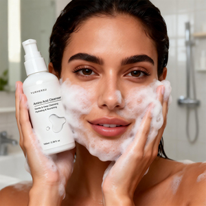 Nettoyant Visage <span class=keywords><strong>en</strong></span> Gros aux Acides Aminés – <span class=keywords><strong>Nettoyage</strong></span> Doux et Profond des Pores, Tous Types <span class=keywords><strong>de</strong></span> Peaux, Lavage Facial Doux, Contrôle du Sébum, Éclaircissant – OEM/ODM - Product Image 6