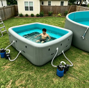 Piscina Inflable Prefabricada, Piscina Gonflable para Uso Residencial, Fácil <span class=keywords><strong>de</strong></span> Instalar, Piscina Inflable Interior y Exterior para el Hogar - Product Image 1