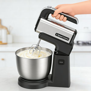 Mixeur à main multifonction 3 en 1, bol de 3,5 l, 300 W, pour mélanger la pâte, le mélangeur à gâteau, machine électrique avec bol, mixeur à main - Product Image 2
