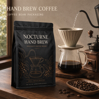 Sachet d'emballage personnalisé pour grains de café, en PET AL PE laminé, avec fermeture éclair, pochette verticale pour café torréfié et préparé à la main, vente au détail