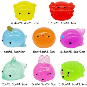 Most Popular TPR Gold Powder Marine Animal Pinch Pressure Release Promotional Gift Decompression <b>Squeeze</b> Squishy Toys for Kids - Product Image 6