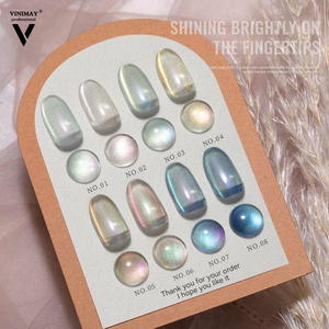 Vinimay New Cateye <span class=keywords><strong>Gel</strong></span> Polish Set 8 <span class=keywords><strong>colores</strong></span> <span class=keywords><strong>de</strong></span> larga duración Private Label Blue White Clear Cat Eye <span class=keywords><strong>Gel</strong></span> Polish <span class=keywords><strong>para</strong></span> Nail Art - Product Image 2