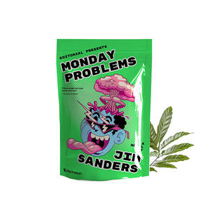 Sachet personnalisé de 28g 1 livre Sachet en mylar noir exotique pour cookie découpé 1g 3.5g 7g 3.5 Sac en plastique anti-odeur avec mon logo à fenêtre - Product Image 3