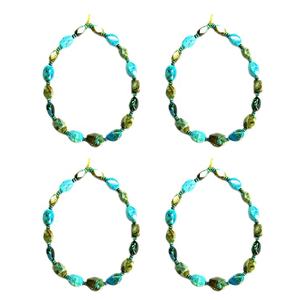 Collar grueso turquesa, joyería de moda, cadena con cuentas - Product Image 5