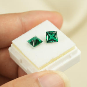Esmeralda Cultivada en Laboratorio Goldleaf, Color Zambia, Corte Princesa Cuadrado, Esmeraldas Cultivadas en Laboratorio, Piedra Suelta para Joyería - Product Image 3
