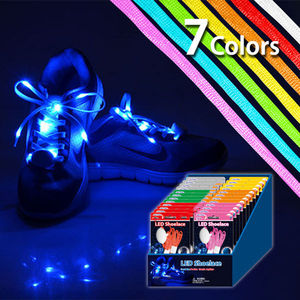 새로운 패션 여러 가지 빛깔의 밝은 빛나는 <span class=keywords><strong>LED</strong></span> 신발 레이스 - Product Image 3