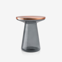 Table basse moderne en verre trempé, style nordique, pour salon, balcon, meuble d'appoint, usage domestique