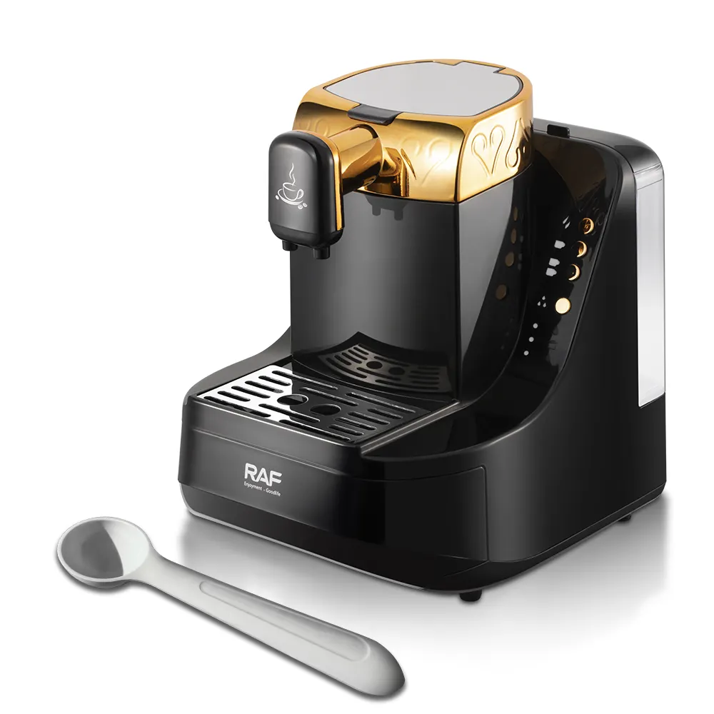 RAF nuovissimo allarme suono macchina da caffè turco macchina da caffè a goccia macchina da caffè Espresso automatica commerciale per le imprese