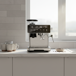 Cafetera Espresso Automática con Pantalla Táctil, Acero Inoxidable Cepillado, Programable, Sistema de Agua Caliente, <span class=keywords><strong>para</strong></span> el Hogar - Product Image 4