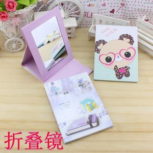 Folding <b>Mirror</b> Colored Patterned Portable Student Use Dormitory <b>Makeup</b> <b>Mirror</b> - Product Image 1
