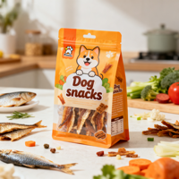 Pochette Doypack Personnalisée Imprimée en Gravure, Scellée sur 8 Côtés, en PET de Qualité Alimentaire, pour Aliments pour Chats et Chiens, Lait, Gelée, Sushi