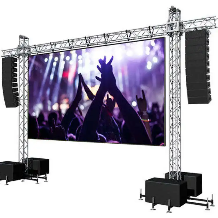 P8 P10 Mm Hanging Rental Concert Stage Background Wedding Party LED Screen Waterproof Outdoor Big Size High Resolution