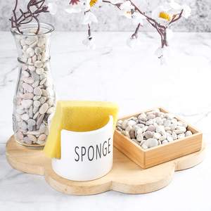 Porta spugna in ceramica per lavello da cucina fattoria decorazione per la casa spugna portaoggetti organizzatore OEM - Product Image 4
