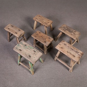 Nhỏ Cổ Cổ Cổ Điển Trung Quốc Đồ Nội Thất Mộc Mạc Tái Chế Gỗ Bé Phân Cho Trẻ Em Và Trẻ Em Nhà Trang Trí Nội Thất - Product Image 6
