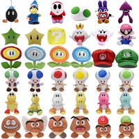 Vente en gros Yoshi Apple Shy Guy Boom Pom Princess Daisy Peach Rosalina Lumalee Koopa Boo Ghost Toad Poupée en peluche en coton PP