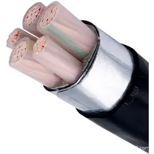 Cable blindado de alimentación subterráneo aislado de PVC/XLPE de un solo núcleo de aluminio/Cobre de 16mm 25mm 35mm 95mm