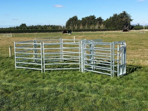 Clôture d'enclos galvanisée facile à installer Panneaux de clôture de haute qualité pour le bétail Clôture d'enclos en métal bon marché pour chevaux - Product Image 6